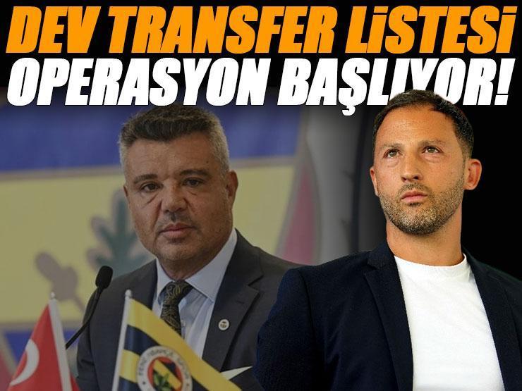 Fenerbahçe'den dev operasyon hazırlığı! Tarihi liste belli oldu