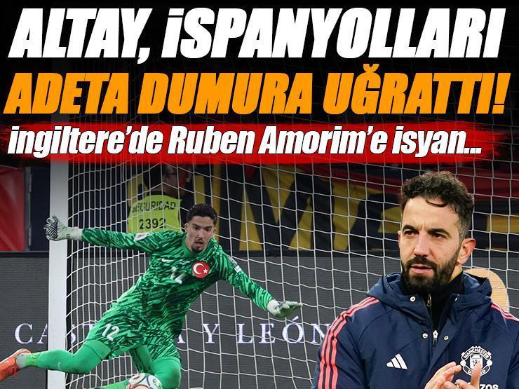 İngiltere'de gece yarısı Altay Bayındır isyanı! İspanyolları dumura uğrattı, Manchester United taraftarı çıldırdı...