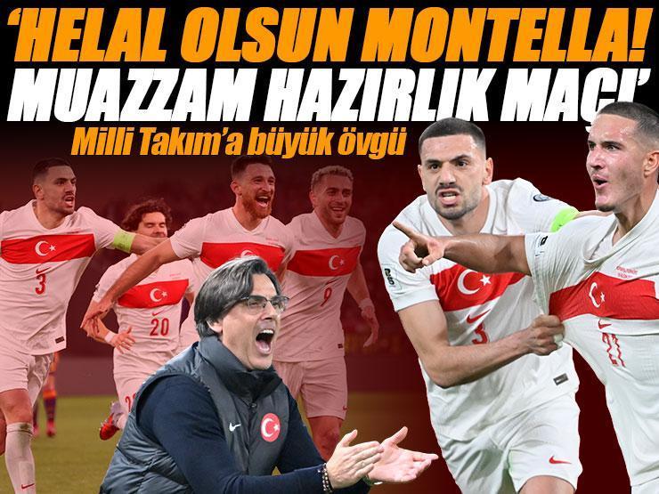 İspanya - Türkiye maçının ardından usta isimden övgüler: 'Helal olsun Montella' | 'Muazzam iki hazırlık maçı oynadık'