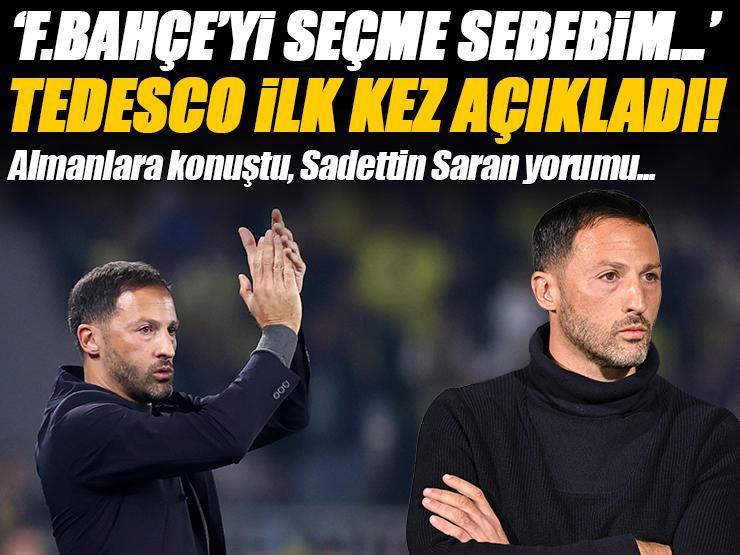 Domenico Tedesco, Fenerbahçe'yi neden tercih ettiğini açıkladı! Jose Mourinho ve Leroy Sane yorumu...