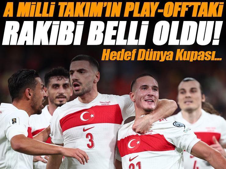 Türkiye'nin rakibi belli oldu! 2026 Dünya Kupası play-off kura çekimi