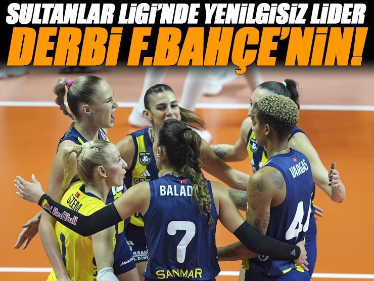 Derbi Fenerbahçe'nin (ÖZET) Fenerbahçe Medicana - Galatasaray Daikin maç sonucu: 3-2