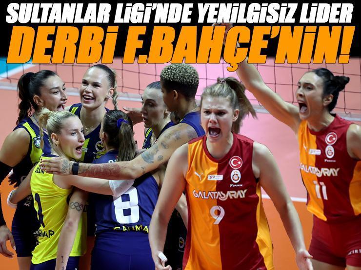 Derbi Fenerbahçe'nin (ÖZET) Fenerbahçe Medicana - Galatasaray Daikin maç sonucu: 3-2