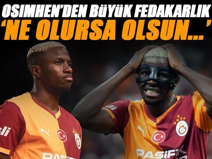 Galatasaray'da Osimhen Fenerbahçe derbisi için büyük fedakarlık 'Ne olursa olsun...'