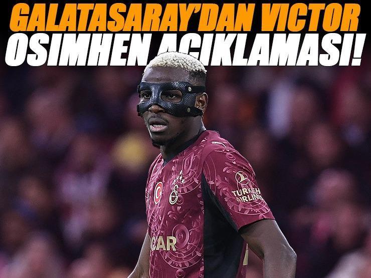 Galatasaray'dan Victor Osimhen açıklaması! Sakatlığının son durumu...
