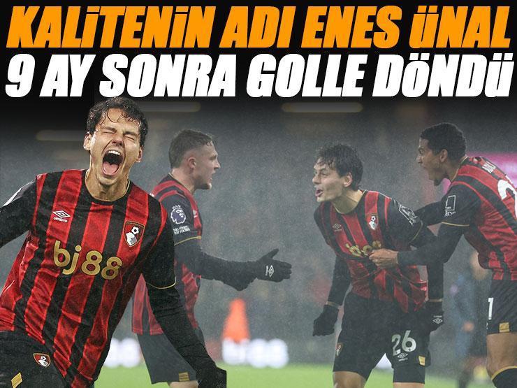 Enes Ünal 9.5 ay sonra Premier Lig'e golle döndü... Bournemouth - West Ham United maç sonucu 2-2