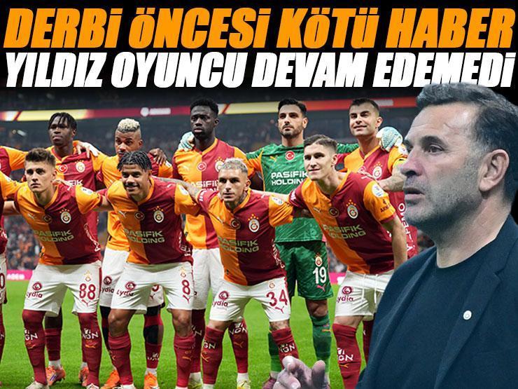Galatasaray'da sakatlık! Yıldız oyuncu devam edemedi