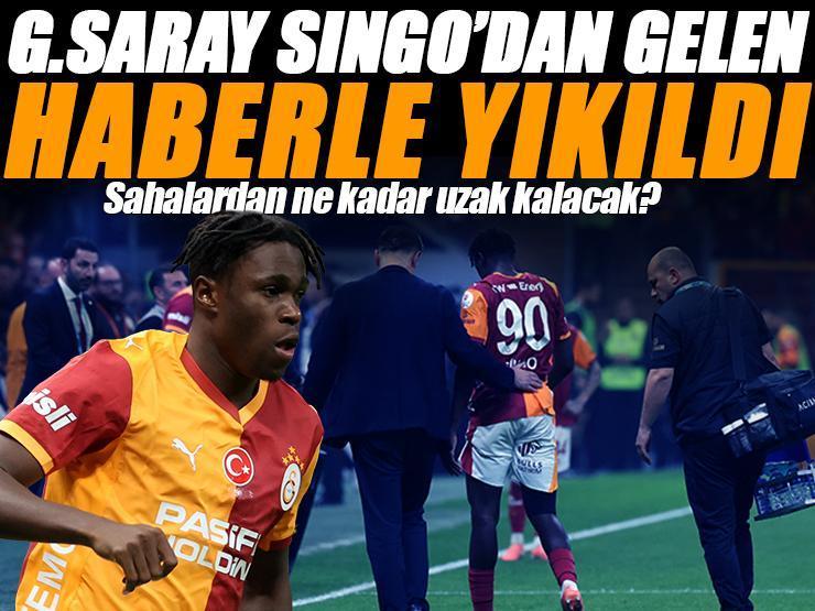 Galatasaray Singo'dan gelen haberle yıkıldı! Sakatlıkta son durumu bellli oldu: Kaç hafta yok?