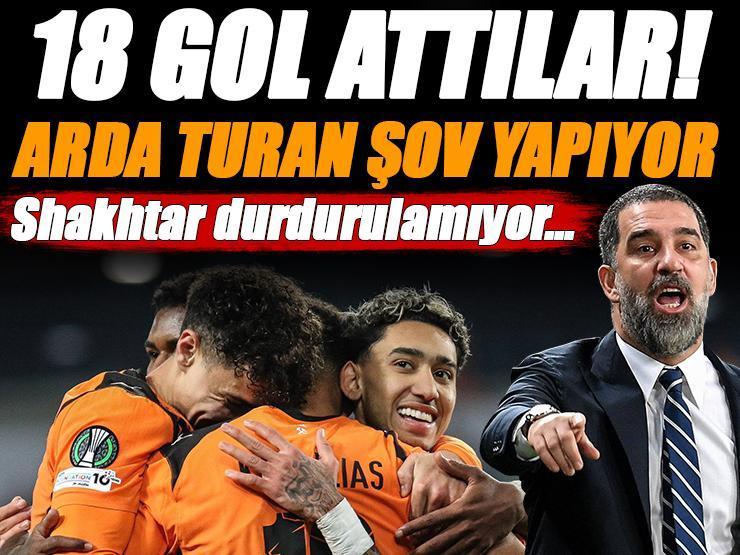 Yok artık Arda Turan! 18 gol attılar, Shakhtar Donetsk durdurulamıyor...