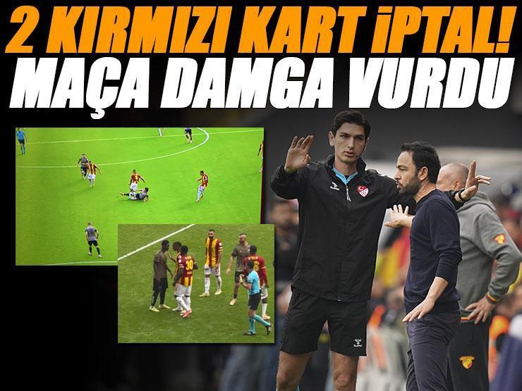 Göztepe - Kocaelispor maçında kırmızı kart gerginliği! Hakem 2 kez VAR'a gitti