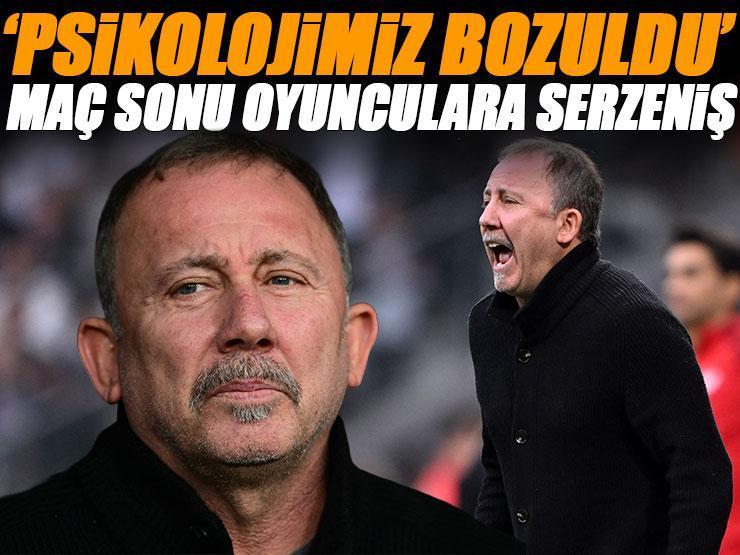 Beşiktaş teknik direktörü Sergen Yalçın: 'Psikolojimiz bozuldu'