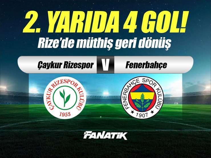 Çaykur Rizespor - Fenerbahçe maçı ne zaman, saat kaçta hangi kanalda? (11'ler belli oldu)