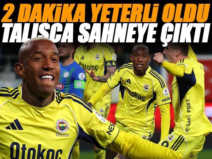 Fenerbahçe'nin yıldızı Anderson Talisca yine sahnede! 2 dakikada ağları sarstı