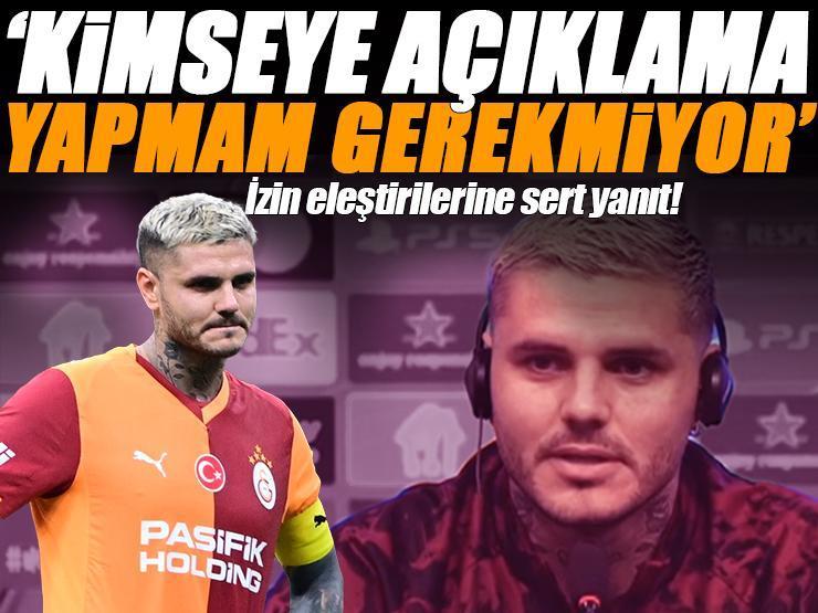 Galatasaray-US Gilloise maçı öncesi Icardi'den 'izin' eleştirilerine yanıt 'Kimseye açıklama yapmam gerekmiyor' İddialı sözler