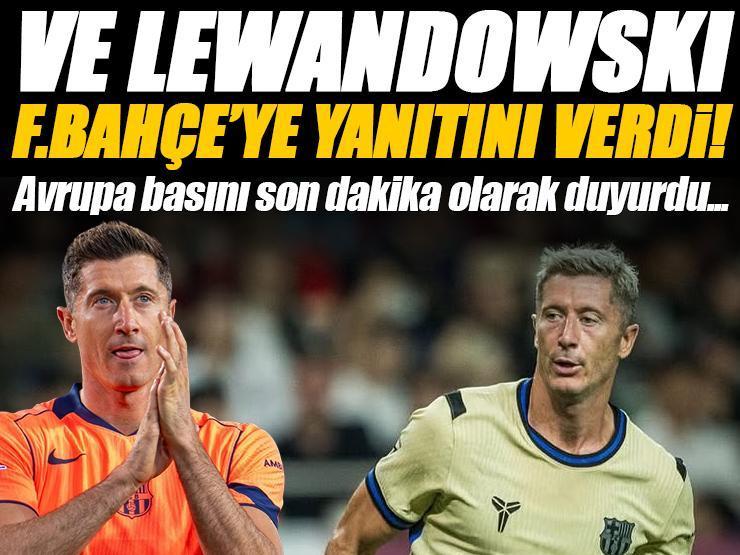 Robert Lewandowski'den Fenerbahçe'ye çok sürpriz yanıt! Transferde bomba, son dakika...