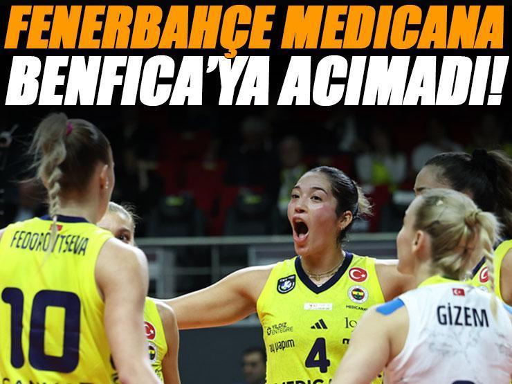 Fenerbahçe Medicana, Benfica'ya acımadı! Maç sonucu Fenerbahçe - Benfica: 3-0 (CEV Şampiyonlar Ligi)