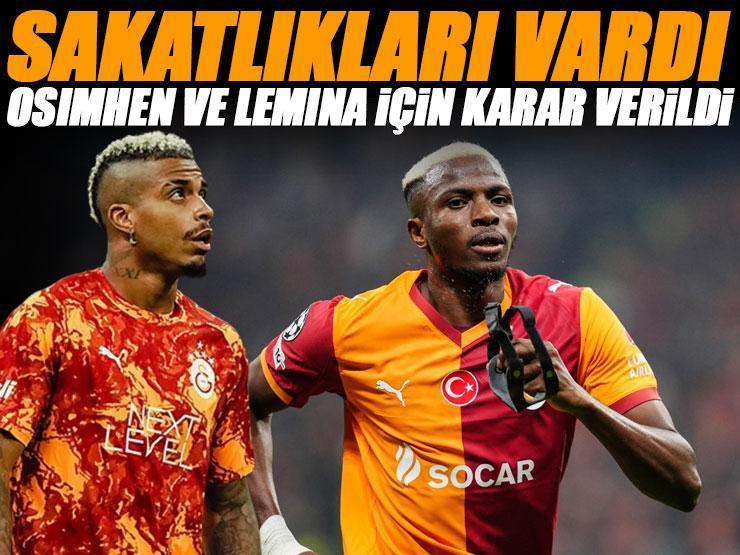 Sakatlıkları vardı! Galatasaray'da maç öncesi Victor Osimhen ve Mario Lemina kararı