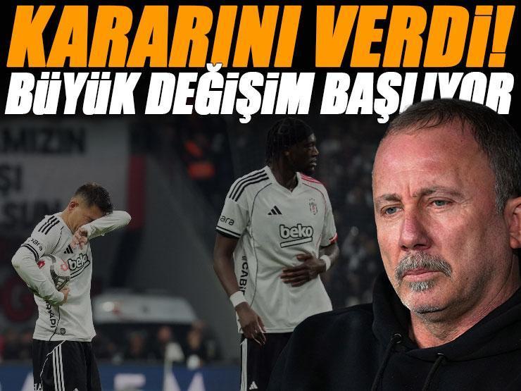 Beşiktaş'ta sistem değişiyor! Sergen Yalçın'dan net karar