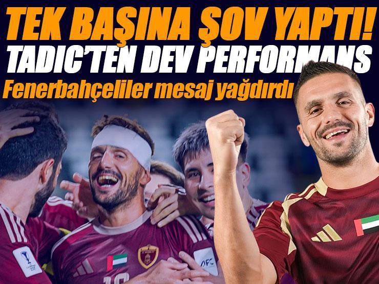 Dusan Tadic'ten tek başına dev performans! Fenerbahçeliler mesaj yağdırdı...