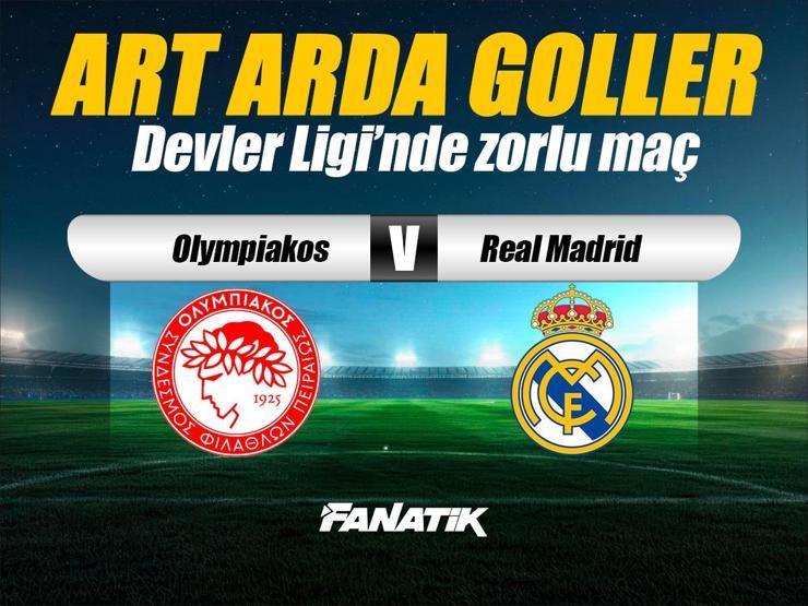Olympiakos - Real Madrid maçı Canlı Anlatım - OLY RM maçı kadroları, skoru ve istatistikleri (Şampiyonlar Ligi 5. hafta maçı)