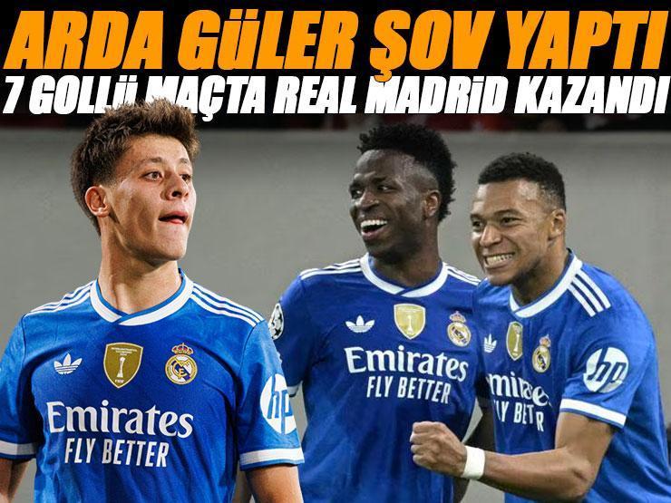 Arda Güler asist yaptı! Real Madrid 7 gollü nefis maçta kazandı | Olympiakos - Real Madrid maç sonucu: 3-4