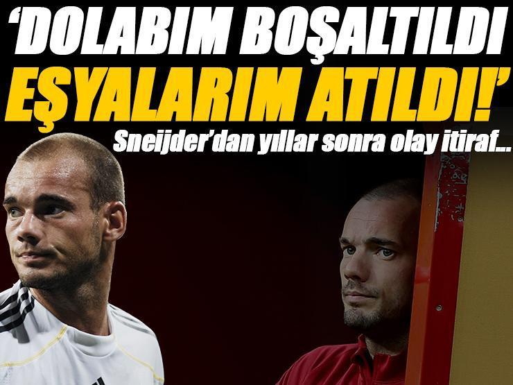 Wesley Sneijder'dan şok itiraf: 'Dolabım boşaltıldı, küçük düşürüldüm!' Galatasaray'ın eski yıldızı isyan etti...