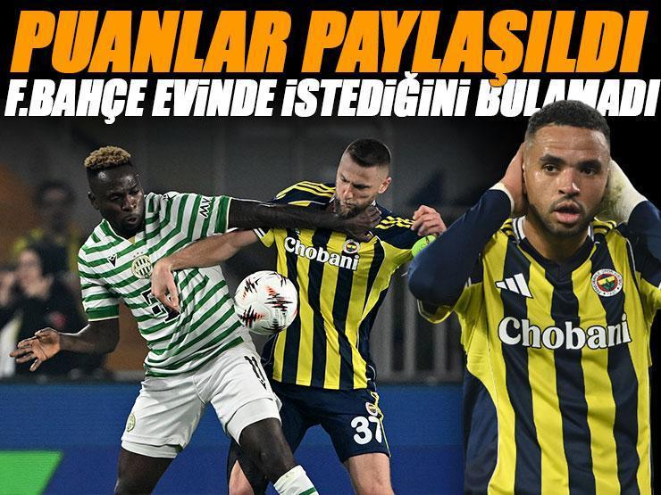(ÖZET) Fenerbahçe evinde istediğini bulamadı! Kadıköy'de puanlar paylaşıldı | Fenerbahçe - Ferencvaros maç sonucu: 1-1