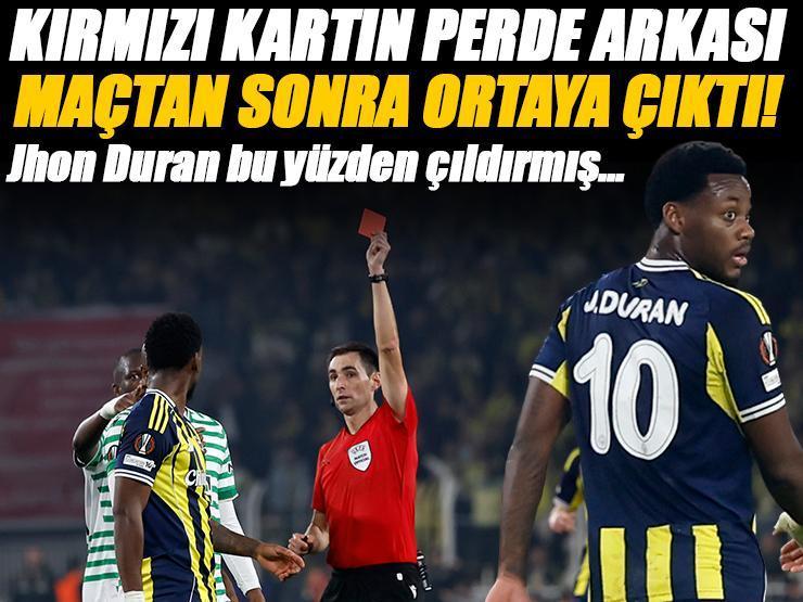 Jhon Duran'ın ailesine çirkin sözler! İşte Fenerbahçe-Ferencvaros maçındaki kırmızı kartın perde arkası...