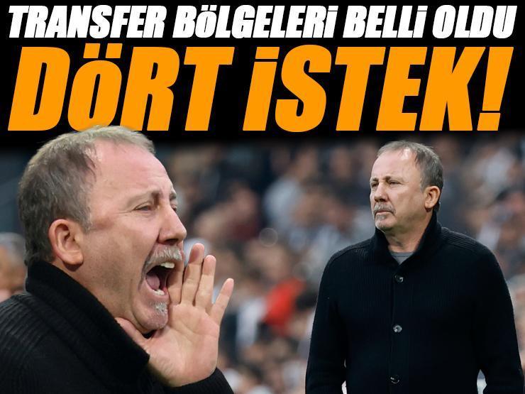 Beşiktaş transfer bölgelerini belirledi! Sergen Yalçın'dan 4 istek