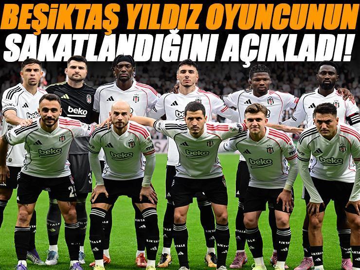 Beşiktaş'ta Karagümrük maçı öncesi sakatlık! Resmi açıklama geldi