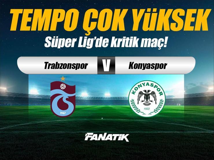 Trabzonspor - Konyaspor maçı Canlı Anlatım - TS KONYA maçı kadroları, skoru ve istatistikleri (Süper Lig 14. hafta maçı)