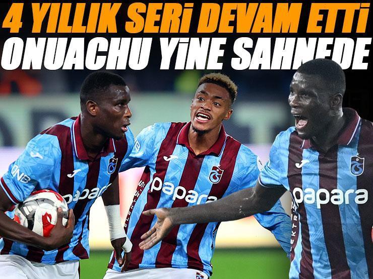 Trabzonspor'un yıldızı Paul Onuachu yine sahneye çıktı! İnanılmaz istatistiğini sürdürdü