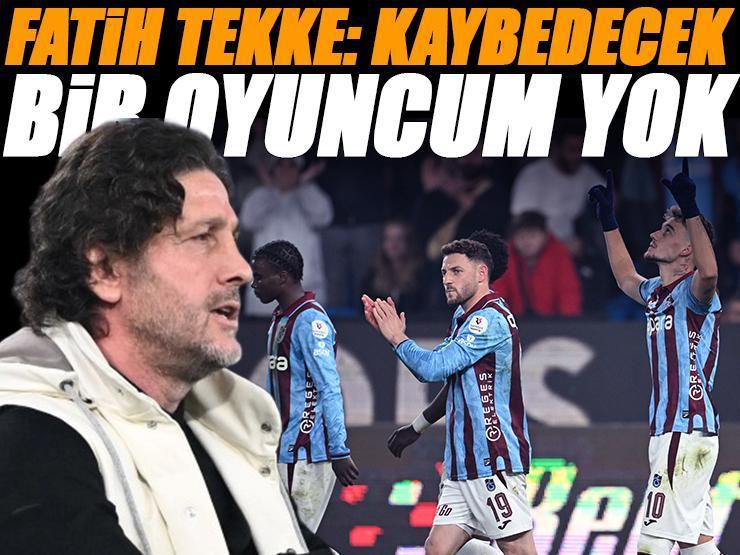Fatih Tekke'den galibiyet sonrası açıklama: Herkes elinde sopayla bekliyor