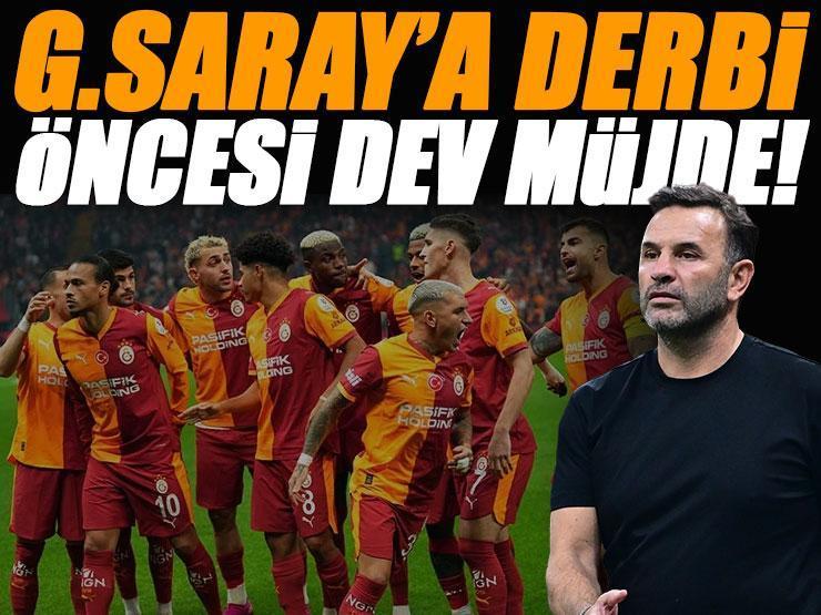 Fenerbahçe derbisi öncesi Galatasaray'a dev müjde! Sakatlardan haber var