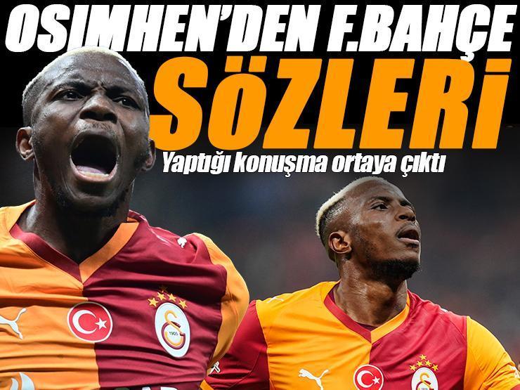 Galatasaray'da Osimhen'den Fenerbahçe sözleri! Derbi öncesi yaptığı konuşma ortaya çıktı 'Bu maçlar için buradayım'