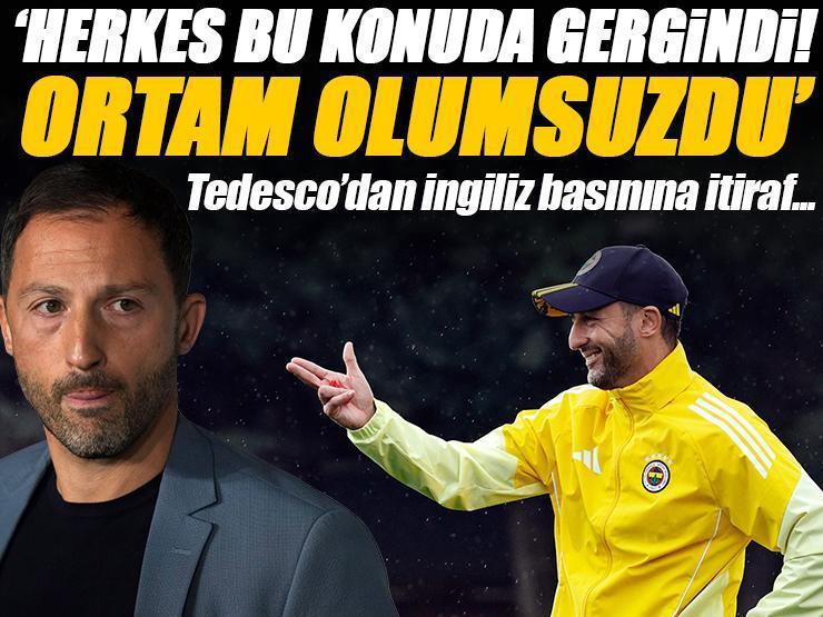 Domenico Tedesco'dan olay kongre itirafı: 'Herkes bu konuda gergindi, ortam olumsuzdu!'