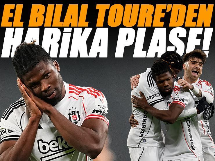 El Bilal Toure'den şık gol! Beşiktaş formasıyla 3. kez attı