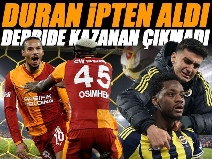 (ÖZET) DERBİDE KAZANAN ÇIKMADI | Fenerbahçe - Galatasaray maç sonucu: 1-1