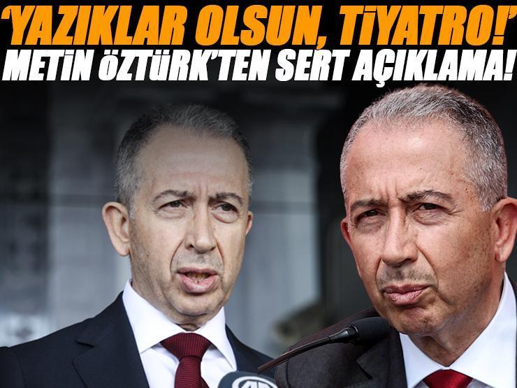 Galatasaray İkinci Başkanı Metin Öztürk 'Yazıklar olsun, Tiyatro!'