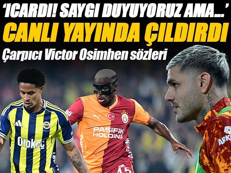 Hasan Şaş canlı yayında çıldırdı: 'Icardi! Saygı duyuyoruz ama...' Fenerbahçe-Galatasaray derbisinin ardından olay sözler!