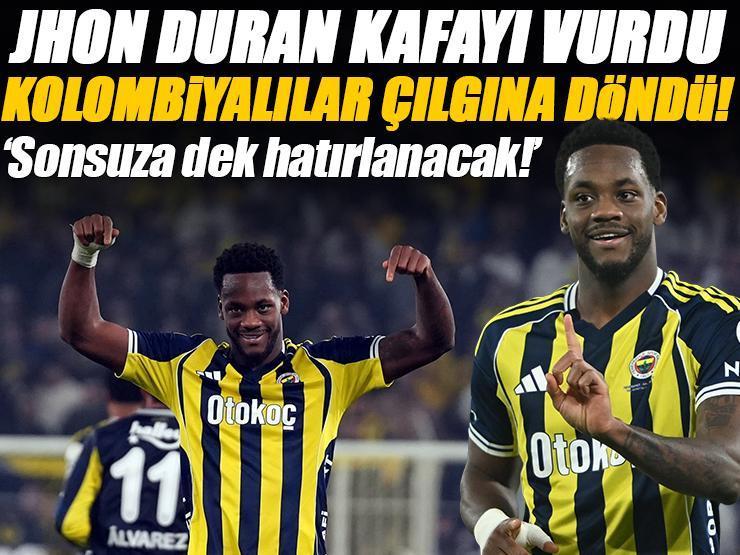 Jhon Duran kafayı vurdu, Kolombiyalılar çılgına döndü: 'Hafızalardan silinmeyecek dramatik gol!'