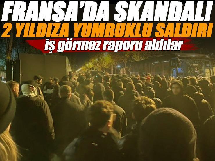 Avrupa'nın ortasında skandal! Fransa'da iki yıldıza taraftarlardan dayak: İş görmez raporu aldılar