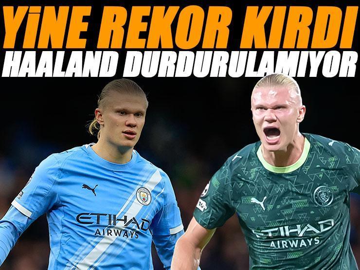 Erling Haaland durdurulamıyor! İngiltere'de rekor kırdı