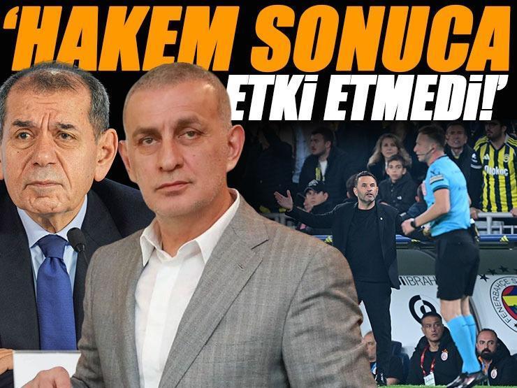 TFF Başkanı İbrahim Hacıosmanoğlu'ndan Galatasaray'a Yasin Kol yanıtı: 'Maçın sonucuna etki etmedi'