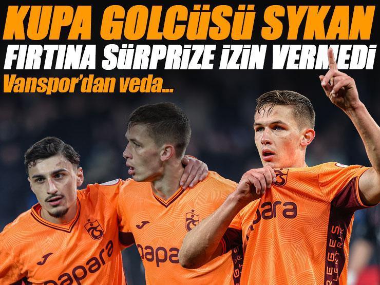 Fırtına Kupa'da sürprize izin vermedi... Trabzonspor - Vanspor FK maç sonucu 2-0