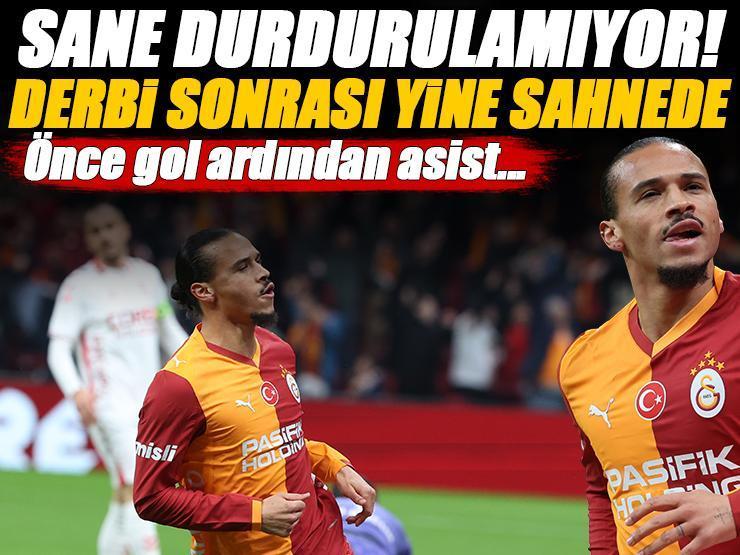 Leroy Sane coştu bir kere! Fenerbahçe derbisinden sonra Samsunspor'u da boş geçmedi...