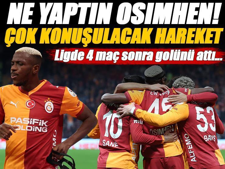 Ne yaptın Victor Osimhen! Bu hareket ayakta alkışlandı, 4 maç aradan sonra gole kavuştu...