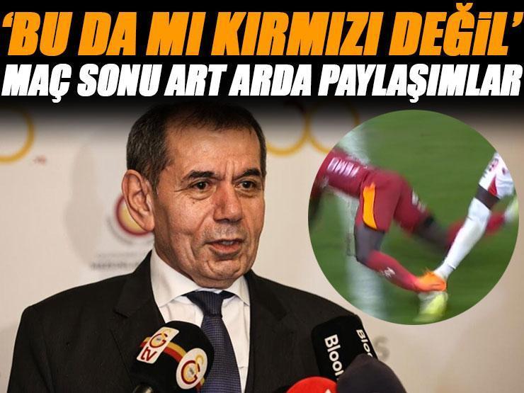 Galatasaray'dan hakem tepkisi: 'Bu da mı kırmızı kart değil'