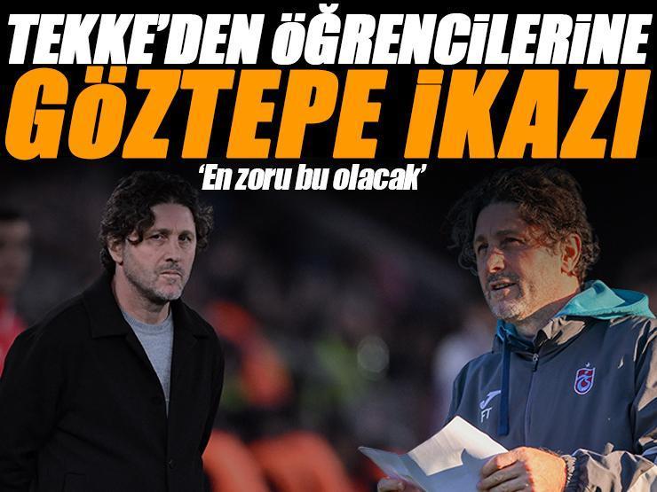 Trabzonspor Teknik Direktörü Fatih Tekke: 'En güzeli bu olacak!'