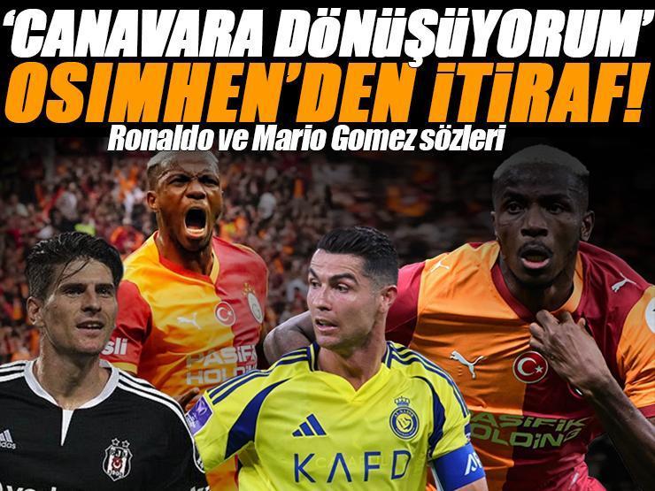 Osimhen'den olay itiraf 'Canavara dönüşüyorum geceleri uyuyamıyorum' | Ronaldo ve Mario Gomez sözleri